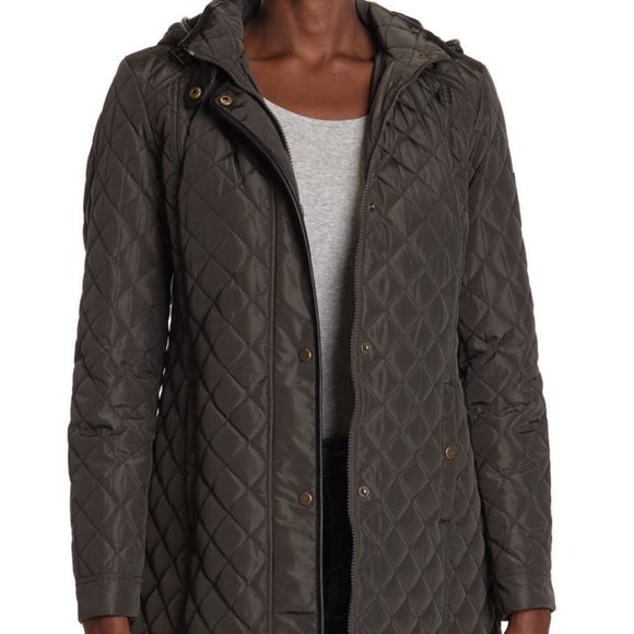 Lauren Ralph Quilted Hooded Jacket 
